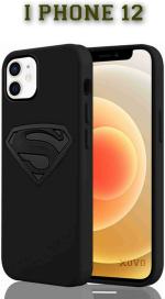 XOVO Back Cover for Iphone 12 (Black, Dual Protection, Silicon, Pack of 1)