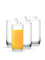 Ocean Glassware Top Drink Glass Tumbler 375Ml - Set of 6 for Kitchen|Water|Hot & Cold Drinks|Juice|Cocktail|Milkshake|Smoothie|Ideal for Home|Party|Restaurant|Gifting|Special Occasion - Transparent