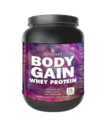 Nutriley Body Gain Whey Protein Powder for Weight & Mass Gain (Banana-1 kg)