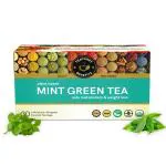 TEACURRY Mint Green Tea (1 Month Pack, 30 Tea Bags) - Helps in Weight Loss, Headache, Memory Loss