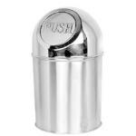 K1 Tulsi Silver Aluminium Push Dustbin 3 L