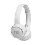 JBL Tune 500BT by Harman Powerful Bass Wireless On-Ear Headphones with Mic, 16 Hours Playtime & Multi Connect Connectivity (White)