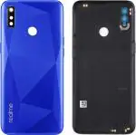 PURPLESAVVY Diamond Blue Plastic Side Keys And Camera Ring Glass Back Panel For Realme 3I