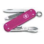 Victorinox Swiss Army Knife - FRESH. STYLISH. COLORFUL SWISS CLASSICS - 5 Function, Multitool with a Pair of Scissors in Alox Scales - Flamingo Party, 58 mm