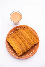 GHOTARAM Neemrana Rajwadi Bakers Suji Rusk/Toast/Premium/Long /Crunchy Rusk/Mouth-Watering Butter Toast-300g(150g*2Pac)