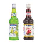 Manama Lime and Mint Syrup and Grenadine Syrup | 750ML Each | Mixer for Mocktails, Cocktails, Drinks, Juices, Beverages | Pack of 2