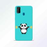 Covers Gap Samsung M30s Gym Panda Polycarbonate Mobile Phone Hard Back Cover Case Stylish Designer 3D Printed For Girls And Boys 20 x 15 x 5 cm