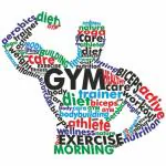 CVANU GYM Typography Vinyl Wall Sticker for Wall Decor