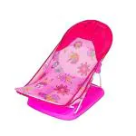 Safe-O-Kid Baby Bather for Baby 0-12 Months, New Born Baby Bath Chair, Position Adjustable, Washable Soft Mesh, Large Seat - Pink