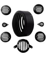A4s Automotive and Accessories Black Plastic Grill for Bullet Classic Set of 8
