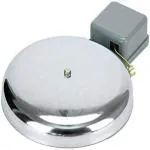 REVALS Electrical Gong Bell for Industrial | Schoo | Office | Factories Gong Bell (15 Inches Grey - Set of 2)