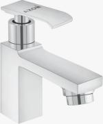 AXON FLUX COLLECTION FX-04, CP PILLAR COCK (Foam Flow) with Wall Flange, Brass with Chrome Finish