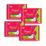Dryvel Ultra Soft Sanitary Pads(Pack Of 4 Each 8 pads) For Long Lasting Day & Night Protection|Ultra Relief|XXL with Wide Wings Sanitary Pads For Women