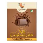 Dry Fruit Hub - Milk Chocolate Compound 400 g, Dark Chocolate Bar, Dark Compound Slab