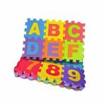 PANCIKAA 36 Pieces Mini Puzzle Foam Mat for Kids, Interlocking Learning Alphabet and Number Mat,Flooring Mat for Children & Toddlers for Baby Kids (36 Pieces)