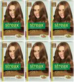 Streax Cream Hair Color for Unisex 120ml - 7.3 Golden Blonde (Pack of 6)