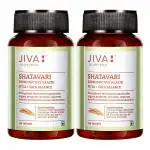 Jiva Shatavari Tablet For Women | 100% Pure & Natural | Pure Herbs Shatavari Women's Wellness | Helps In Immunity Naturally | 60 Tablets (Pack of 2)