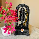 DARIDRA BHANJAN - Ram Lalla Idol Bring Home Blessings of Lord Ram, Ram Murti, Ram Murti for Car Dashboard, Ram lalla Murti, Ram lalla Statue, Ayodhya temple/Ram Murti (Black), Ram Murti for Home Decor.