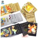MOONZA Pokemon Playing 55 Gold, 55 Silver & 55 Black Cards All Rare Series Set Of 165 (Multicolor)