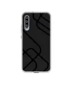 Casotec Zig-Zag Black Line DesignPrinted Silicon Soft TPU Back Case Cover for Xiaomi Mi A3