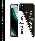 Vaultcase Black And White Silicon Mobile Back Cover For LG W41, LG W41 Pro, LG W41 Plus