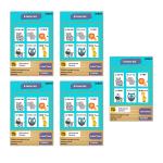 Ekdali Multicolor Paper Motivational Poster Sets Animal Theme Jungle Theme (Pack of 5)