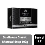 Yardley London Gentleman Classic - Activated Charcoal Soap, 100 g - Pack of 12