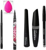 BINGEABLE...ENJOY THE DIFFERENCE Eyeliner Kajal Puff Mascara And Eyebrow Pencil (Set Of 6)