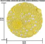 TARGET HYGIENE Screen Fresh Scented Anti-Splash Toilet Mat Deodorizer Spatter (LIME, Pack of 10)