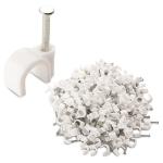 PK ENTERPRISE 9020 100 PC 6 MM CABLE CLIP USED IN ALL KINDS OF WIRES TO MAKE THEM STUCK AND HOLDED IN WALLS ETC.
