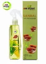 Air Gloss Room Air Freshener Sandal Spray | Works as Room, Office, Car and Bathroom Freshener with Long-Lasting Fragrance (Pack of 1) 250 ml