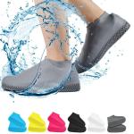 ROMJ Waterproof Silicone Shoe Cover Reusable Non Slip Rubber Rain Cover Protectors Outdoor with Non-slip Sole for Rainy and Snowy Weather
