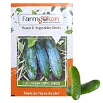 Farmgokart |5 Gms CUCUMBER GREEN DARK SEEDS |for Home Gardening , Farming , Hydroponics and Poly Houses|