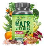 Nutraninix Organic Hair Vitamins 60 Vegetarian Capsules