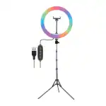 DIGITEK DRL-14C RGB 31cm LED Ring Light with 5 feet Stand for Photo & Video Shoot & More