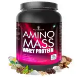 Nutriley Amino Mass, Whey Protein Supplement, Whey Isolate, Protein Powder (1 kg- Kesar Pista Badam)