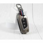 Siwan Car Key Cover Compatible for Mahindra Scorpio | XUV 300 | Marazzo | XUV 700 | XUV 400 EV | Bolero | Thar | TUV 3 Button Flip Key