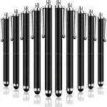 IACCESSORIES Universal Capacitive Stylus Touch Screen Pens - Pack of 10,Compatible With All iPhone, iPad, Tabs, Android Mobile Phones (Black)