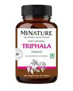MINATURE Triphala Tablets Supplement With Amla, Haritaki And Bibhitaki Healthy Digestive Function - Antioxidant Support - 90 Tablets