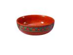 Caffeine Red Stoneware Serving Bowl