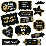 Festiko Birthday PhotoBooth Props For Birthday Photoshoot And Decoration (90th Birthday)