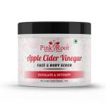 Pink Root Apple Cider Vinegar Face and Body Scrub Leaves Skin Clear and Radiant Stearic Acid 100 g