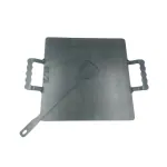 K AND K Iron Dosa Tawa - Big Size, Handle for Perfect Dosa | Size 12 * 12 Inch | 3 Kg - Black
