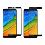 Kite Digital Redmi Note 5 5D Black Premium Tempered Glass Screen Protector Slim 9H Hard 2.5D(Combo Offer)