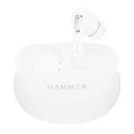 HAMMER Mini Pods True Wireless Earbuds with Upto 20H Playtime, Bluetooth v5.3, Type-C Charging, Touch Controls, IPX5, Voice Assistant, Made in India (White)