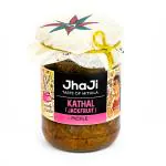 JhaJi - Taste of Mithila Authentic Homemade Jackfruit Pickle | Soft, Chewy Kathal Pieces | Spicy and Tangy Flavor | Sun-dried, Chemical-Free, No Preservatives | Traditional Recipe from Mithilanchal, Bihar, 500g