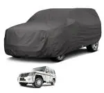 Auto Hub Car Body Cover Compatible with Mahindra Bolero with Mirror Pockets, Triple Stitched, Water Resistant Car Cover, Grey