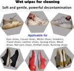 QinPin Portable Shoe Wipes Sneaker Wipes (1 Pack of 80 Pcs) Instant Sneaker Cleaner Shoe Cleaning Wipes Sneaker Wipes for Shoes Quick Remove Dirt Stain Shoe Cleaner Wipes Shoe Wipes for Sneakers Cleaning Kit