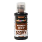 Colourmist Edible Airbrush Colour ( BROWN ), 50g | Concentrated Vibrant Airbrush Food Colour | Airbrush Colour For Cakes, Choclate, Fondant, Icing and more | BROWN, 50g (Pack of 1)