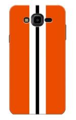 MobiEra Samsung Galaxy J7 2015 Retro Orange Design Plastic Hard Case Cover
